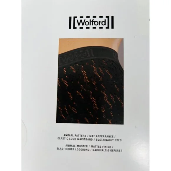 Wolford 19100 Leo Lace Tights Animal Pattern in Umber ( XS )